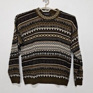 1990's Protege Collection By Tag Men's Coogi Inspired Cosby Style Sweater Size L